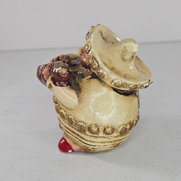 Mexican Chunky Mariachi Band Figurine Chalkware *Chips* - Picture 5 of 9
